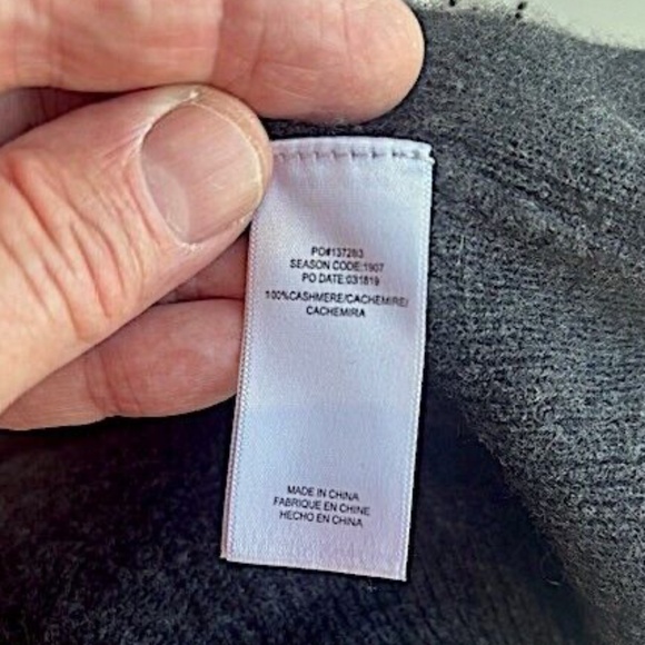 SPLENDID Collection Cashmere Open-Front Color-Blocked Cardigan EUC/sz L - Picture 11 of 12